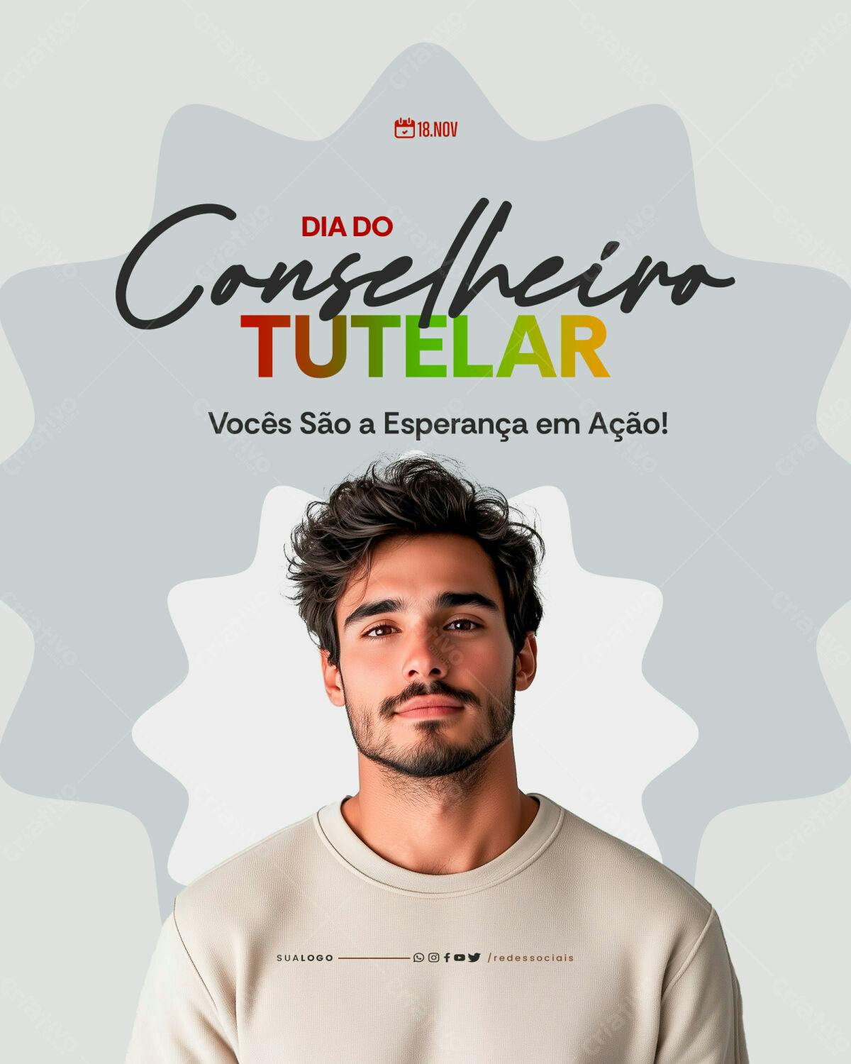 Post para Dia do Conselho Tutelar PSD Editável
