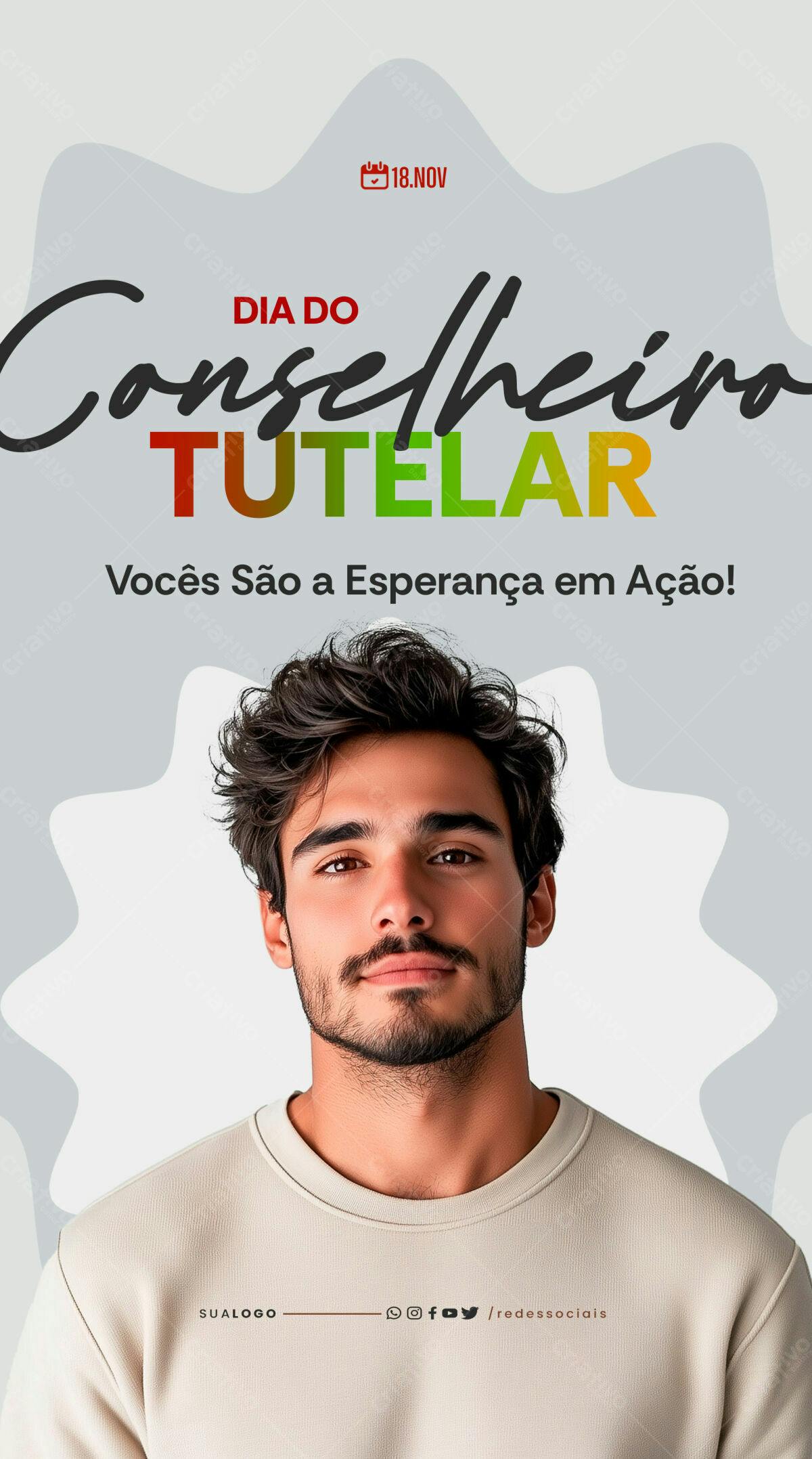 Post para Dia do Conselho Tutelar PSD Editável