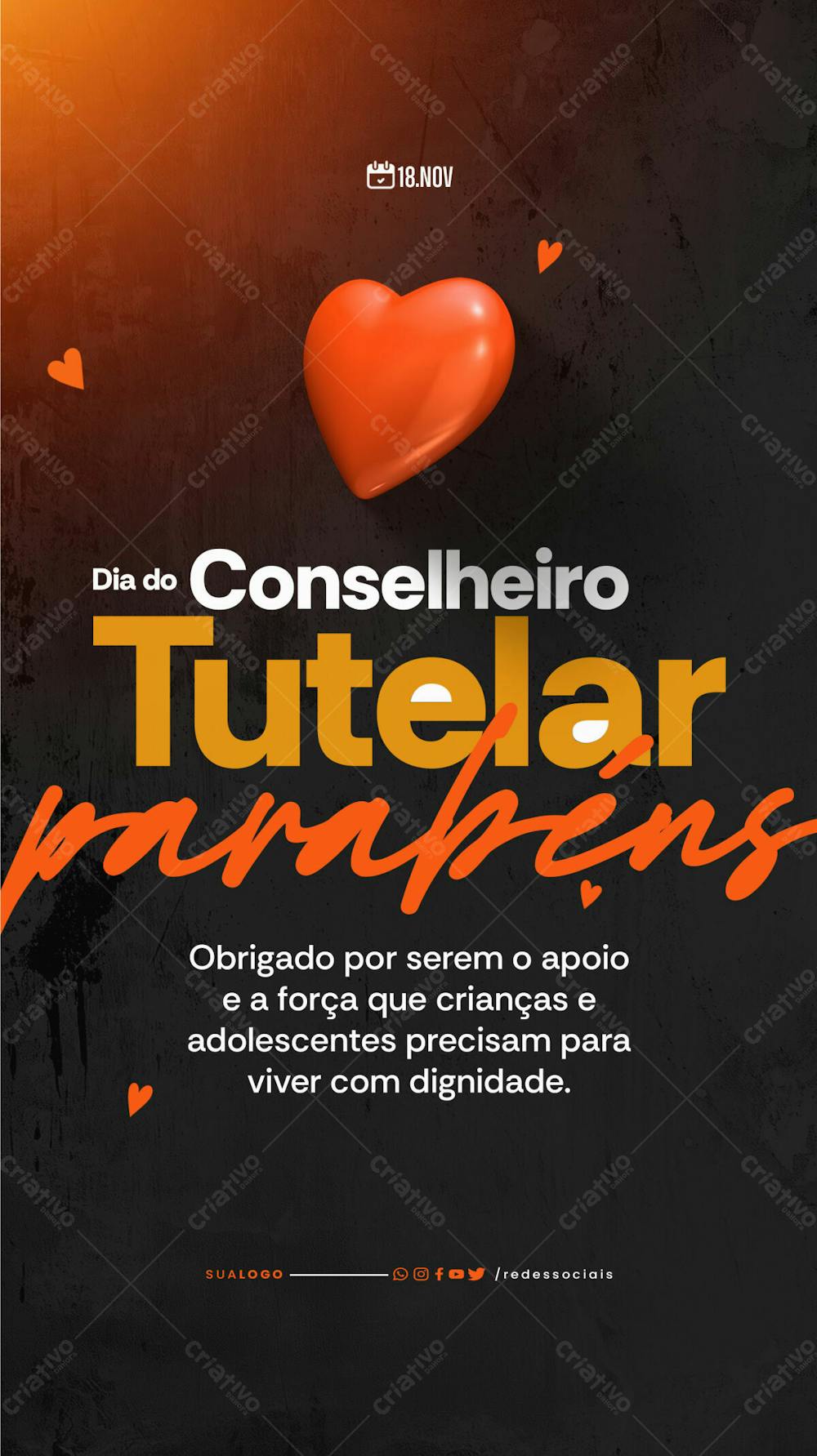 Social Media Dia Do Conselheiro Tutelar Parabéns