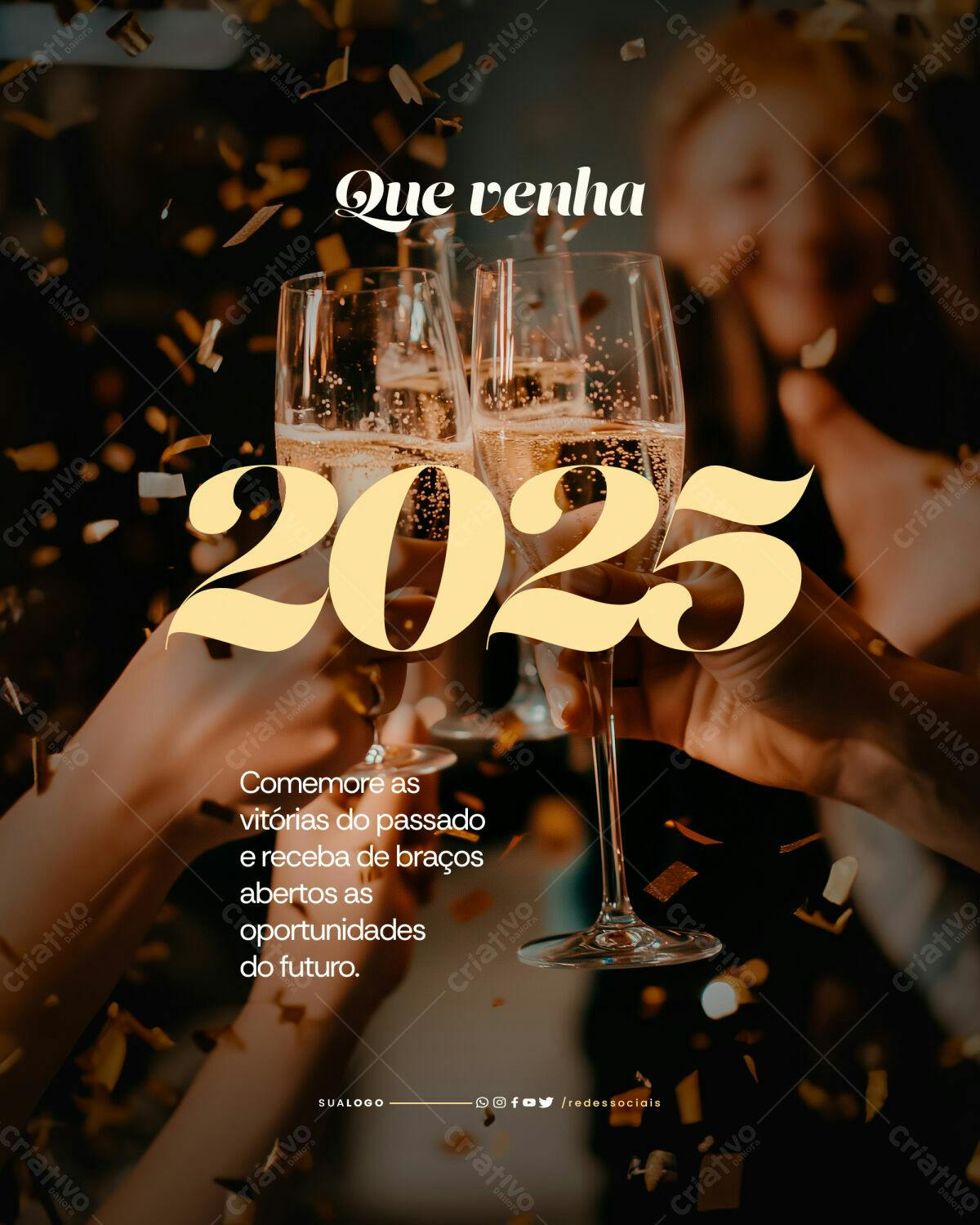 Flyer Ano Novo 2025 PSD Editável