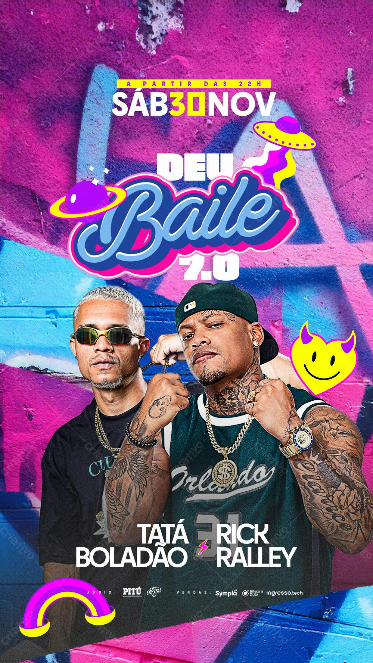 Flyer Baile 2.0 PSD Editável