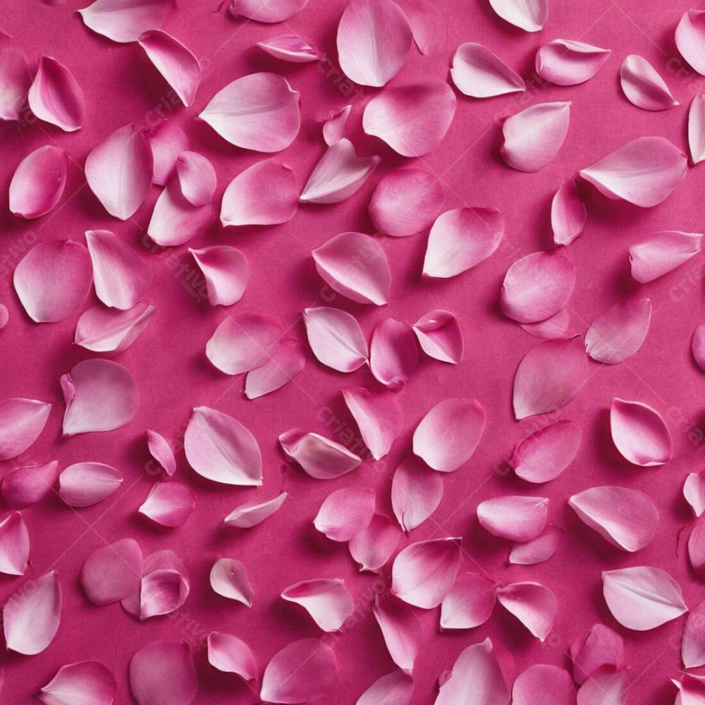 Fundo Background Estudio Rosa Pétalas