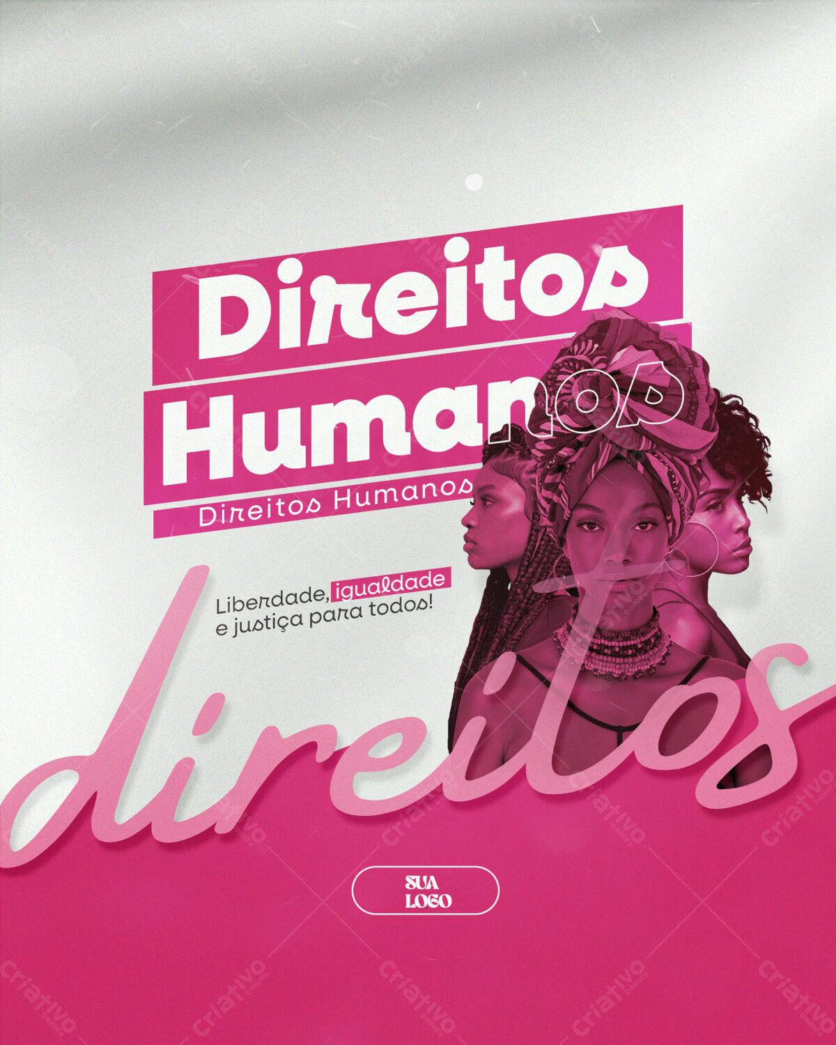 Flyer Dia dos Direitos Humanos PSD Editável