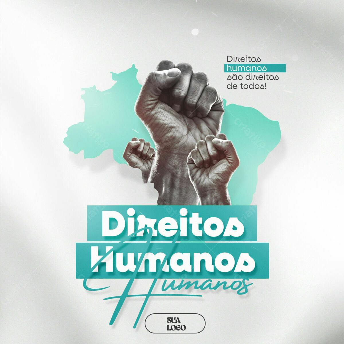 Post para Dia dos Direitos Humanos PSD Editável