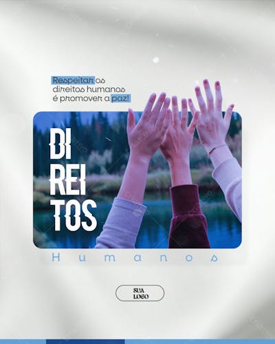 Dia Internacional Dos Direitos Humanos 10 De Dezembro Social Media Psd Editável