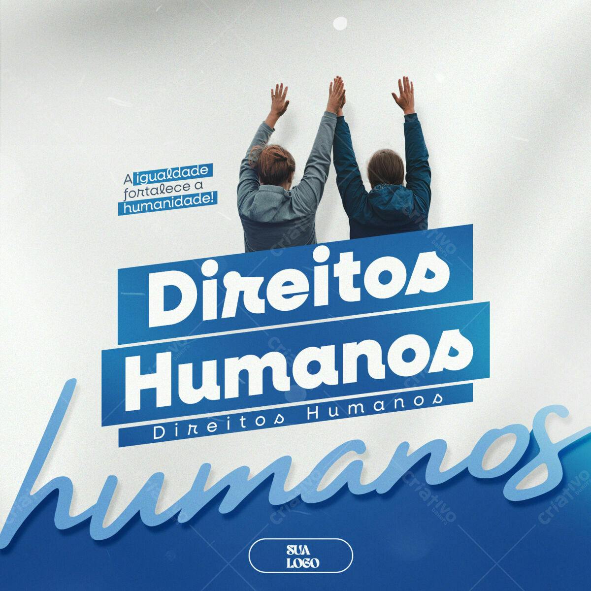 Post para Dia dos Direitos Humanos PSD Editável