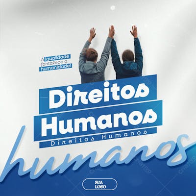 Dia Internacional Dos Direitos Humanos 10 De Dezembro Social Media Psd Editável