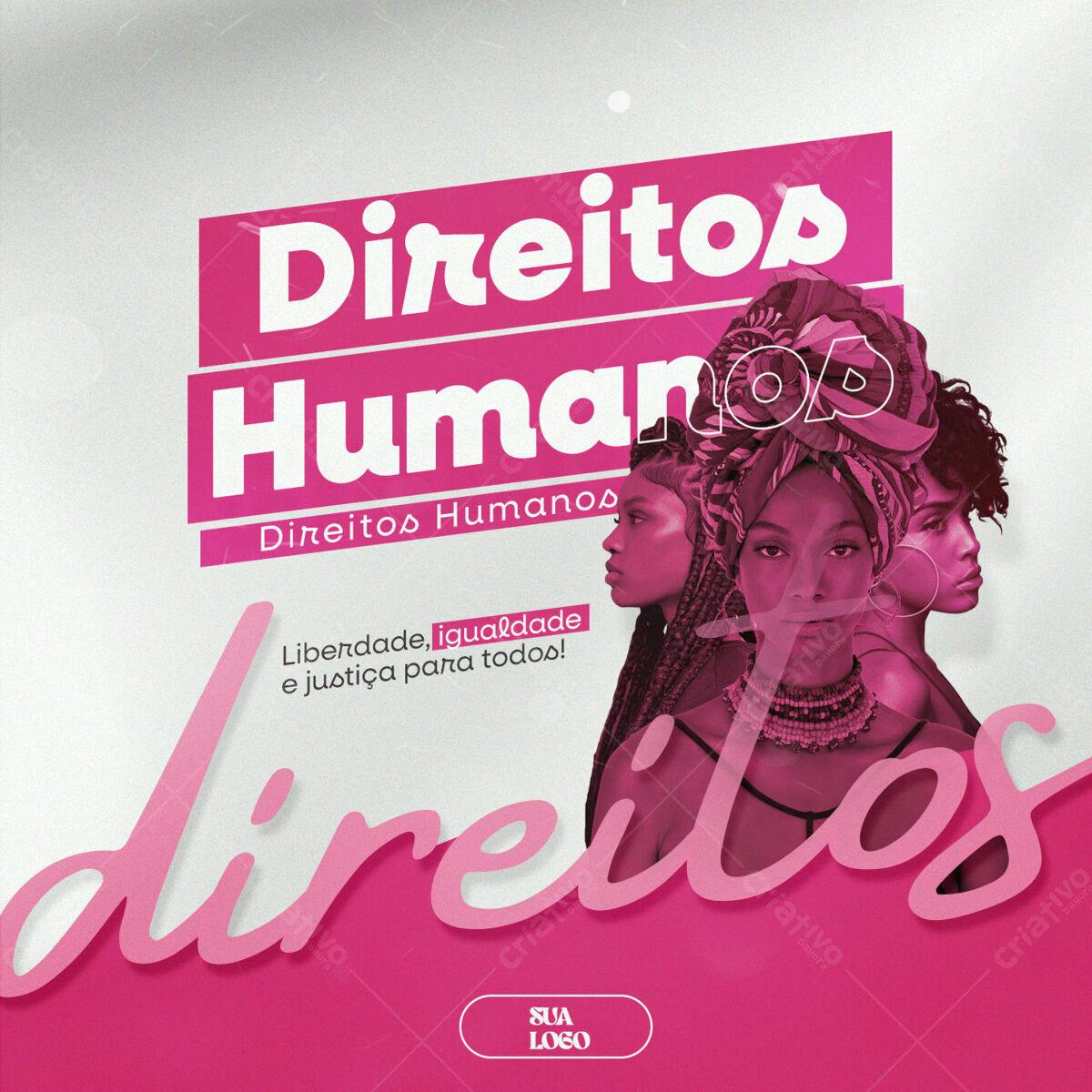 Flyer Direitos Humanos PSD Editável