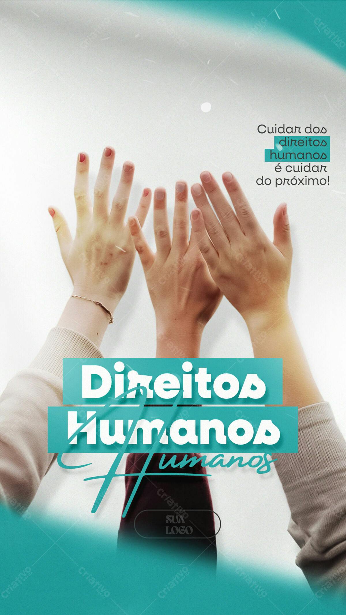 Post para Dia dos Direitos Humanos PSD Editável