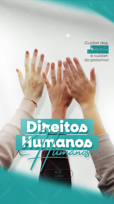 Dia Internacional Dos Direitos Humanos 10 De Dezembro Social Media Psd Editável