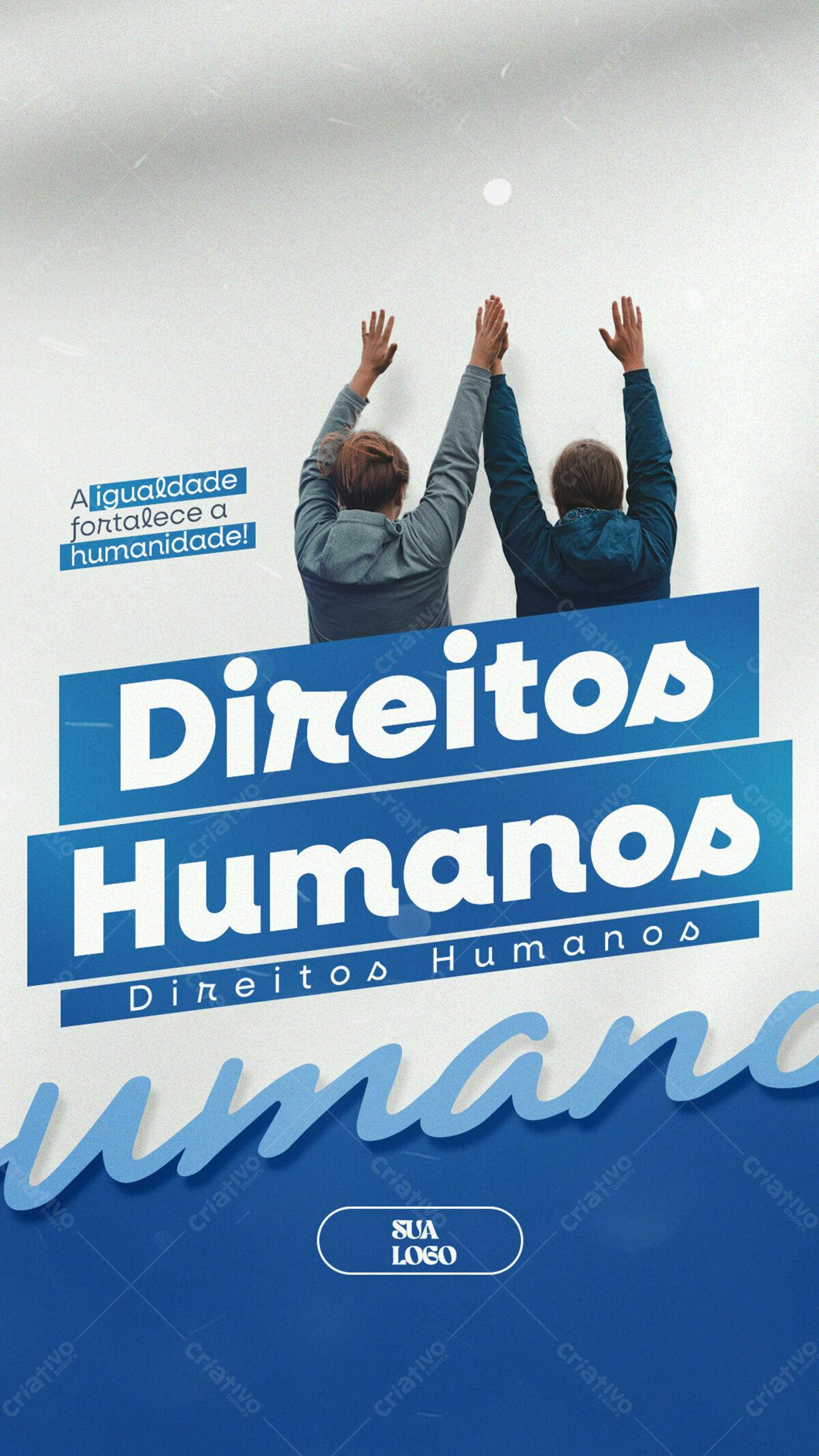 Flyer Dia dos Direitos Humanos PSD Editável