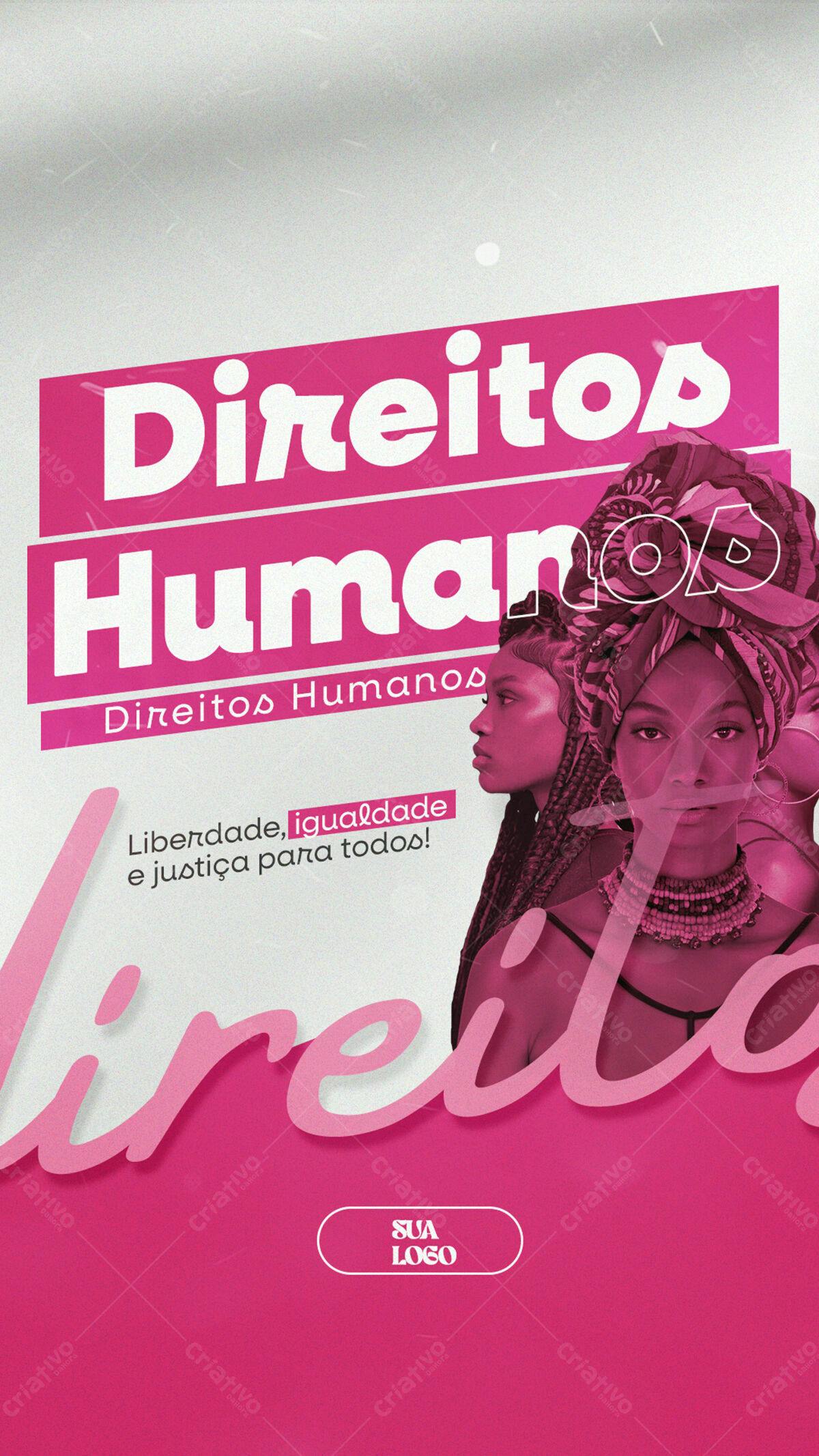 Flyer Dia dos Direitos Humanos PSD Editável