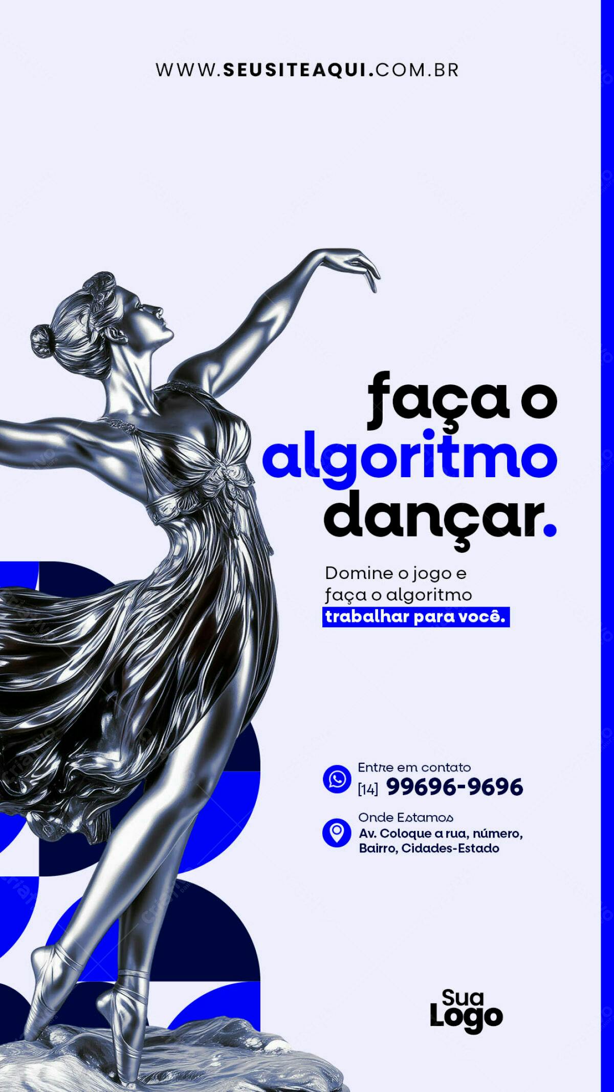 Flyer Faça o Algoritmo Dançar PSD Editável
