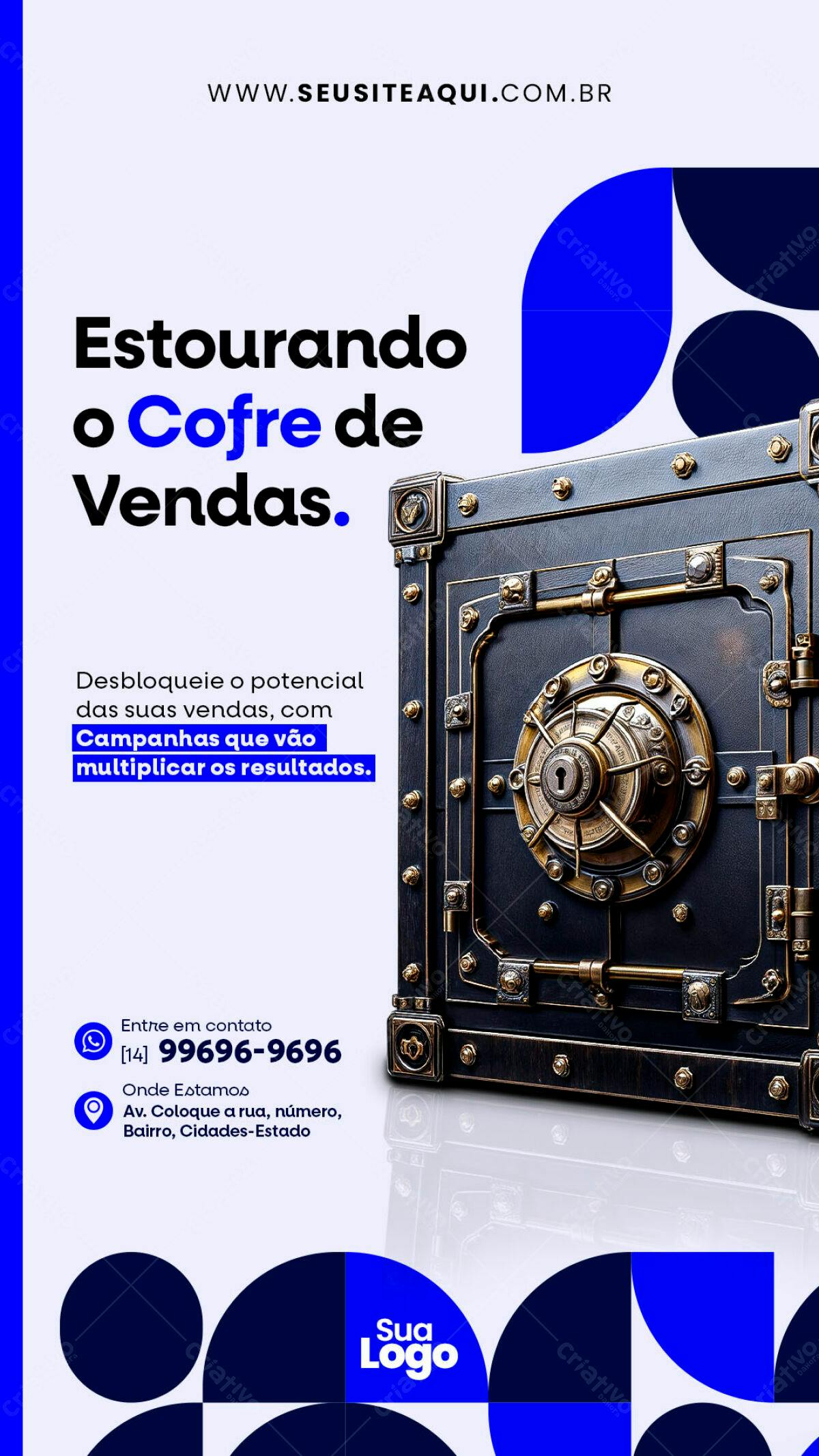Flyer para Aumentar Vendas PSD Editável