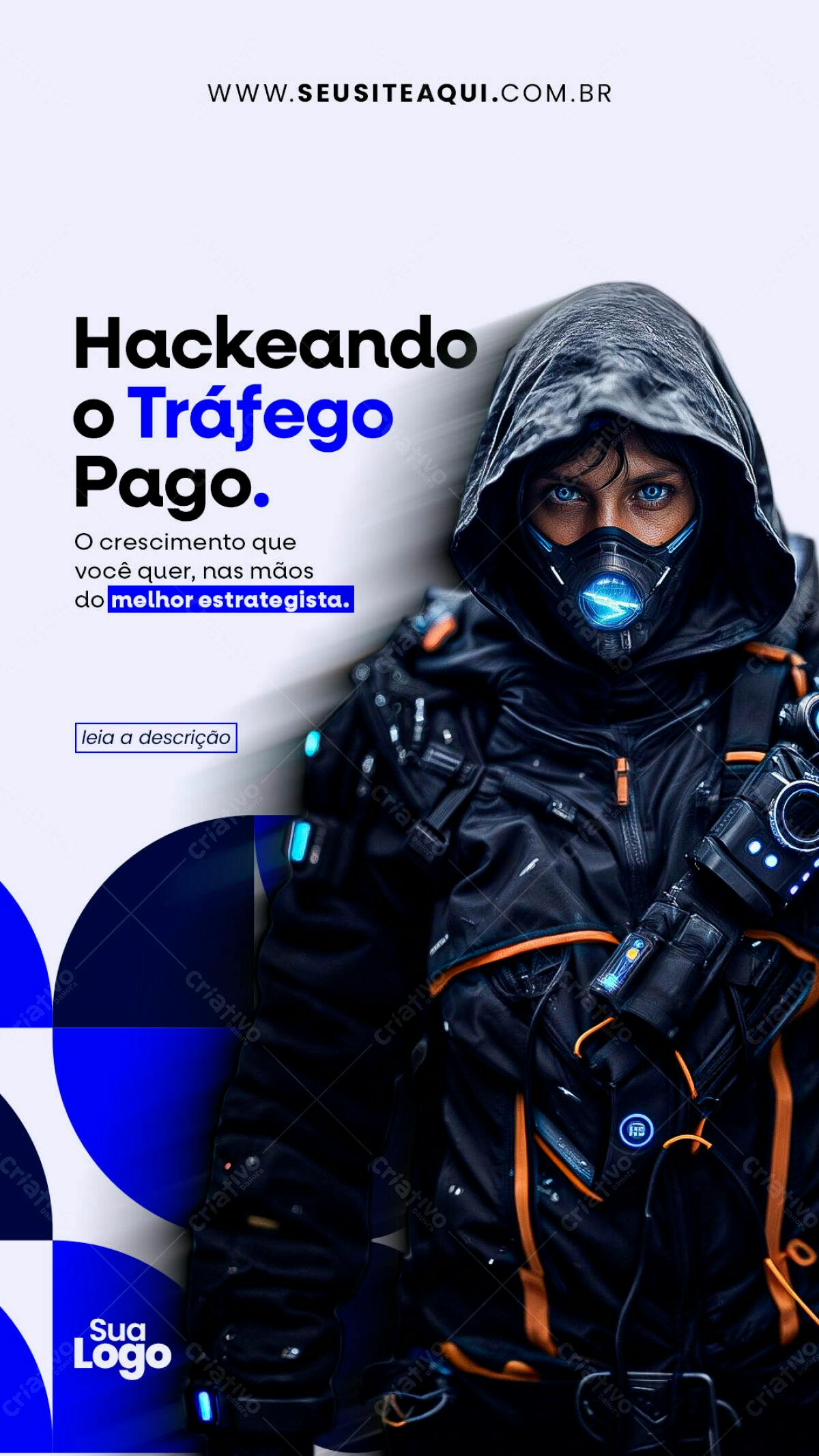 Flyer para Tráfego Pago PSD Editável