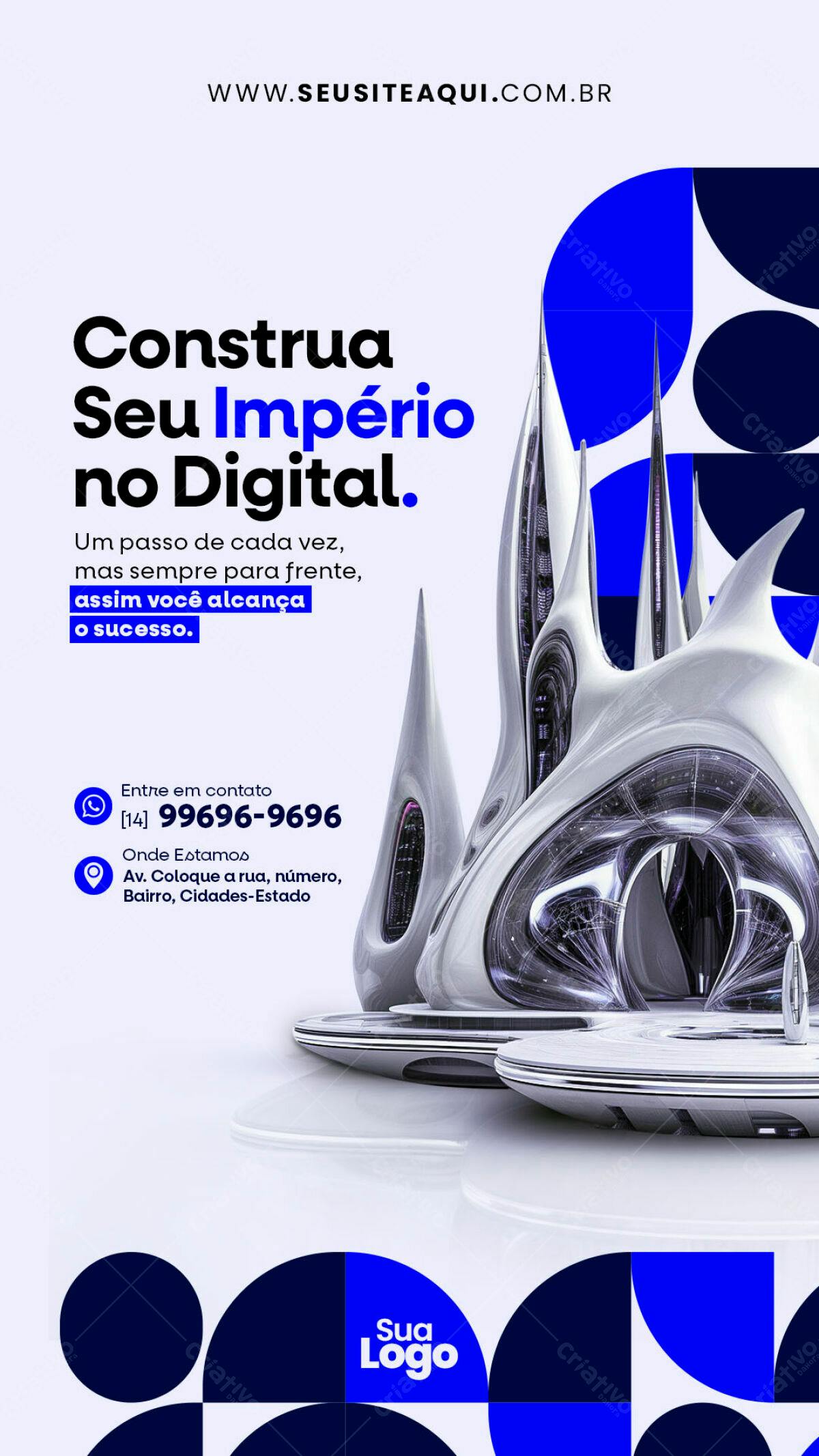 Flyer Negócios Digitais PSD Editável