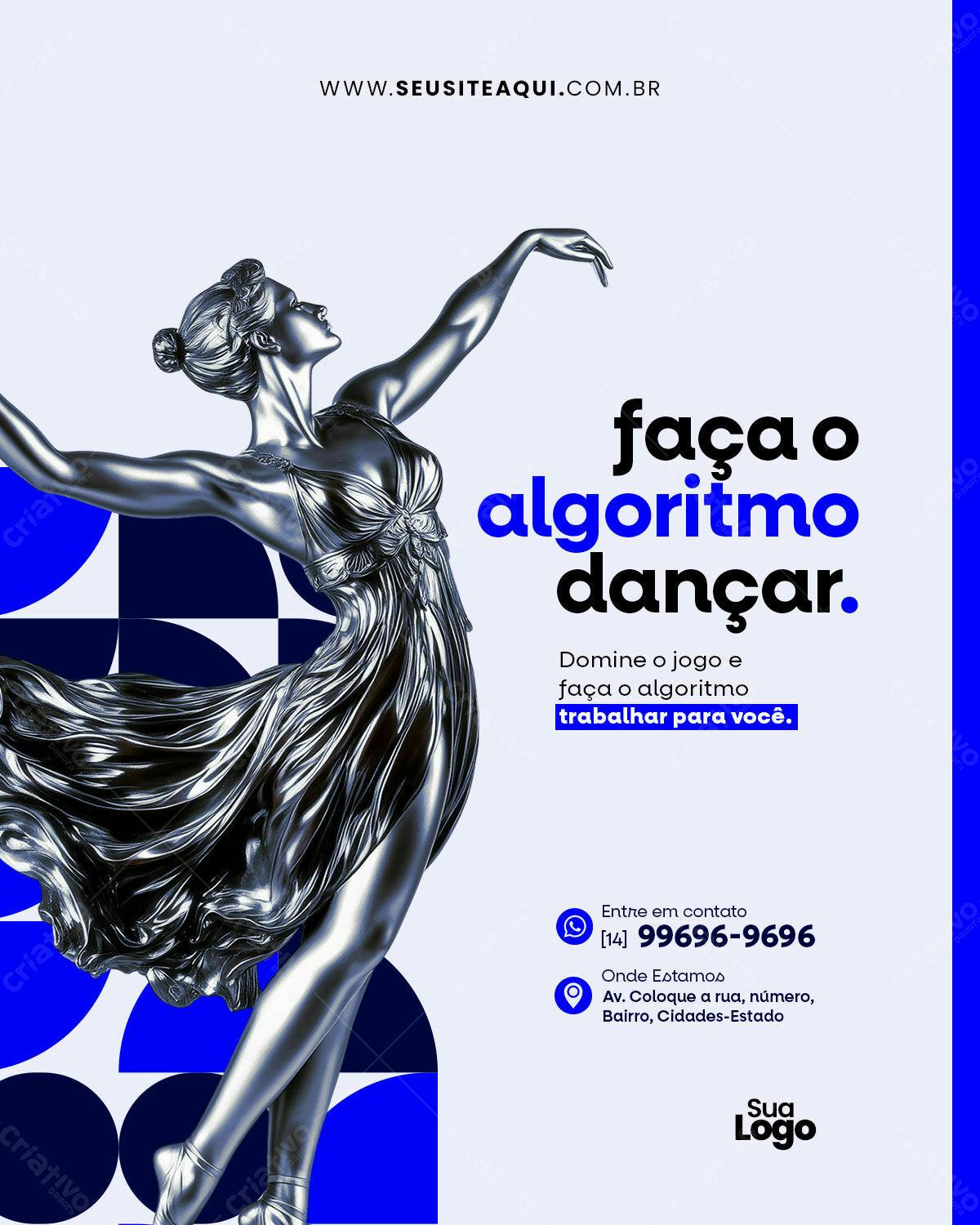 Post para Redes Sociais Dança PSD Editável