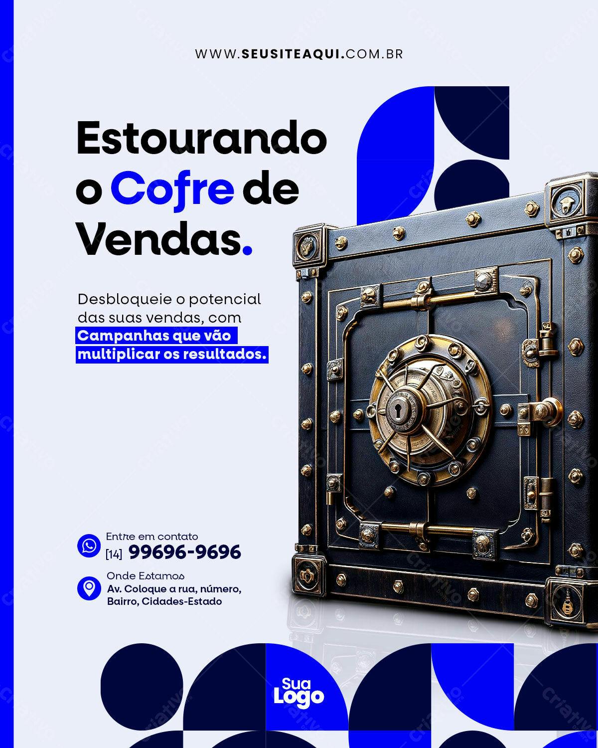 Flyer para Aumentar Vendas PSD Editável