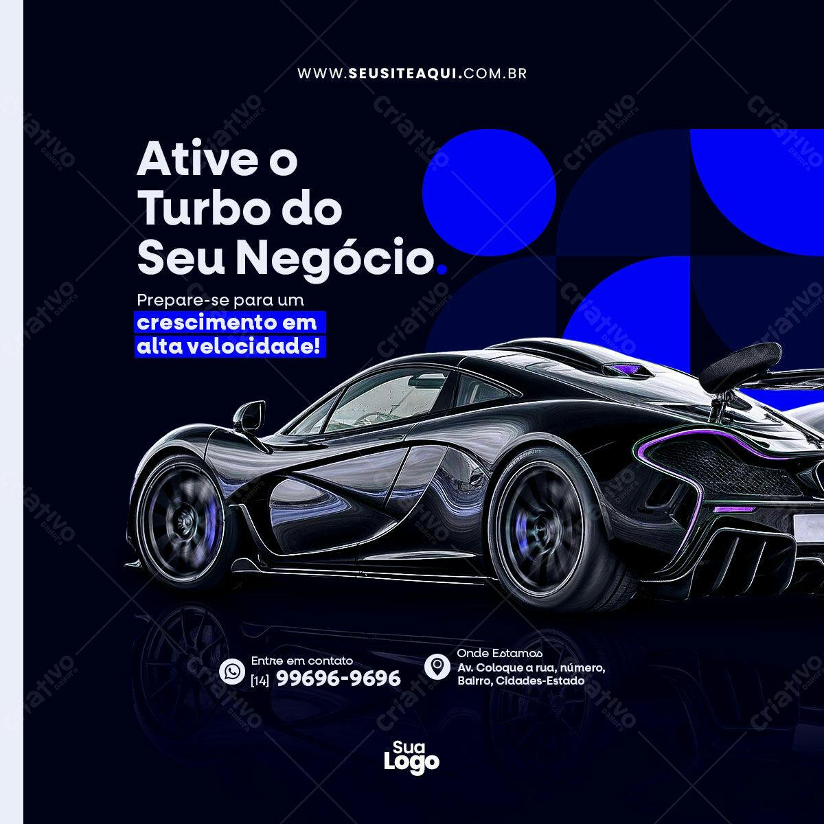 Post para Negócios PSD Editável