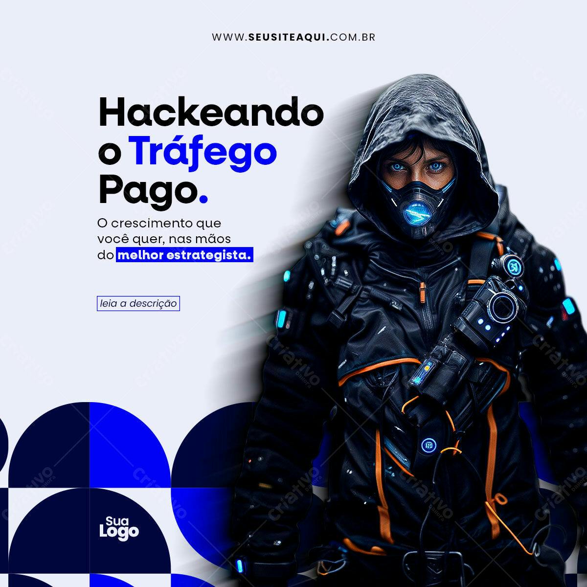 Post para Redes Sociais - Tráfego Pago PSD Editável