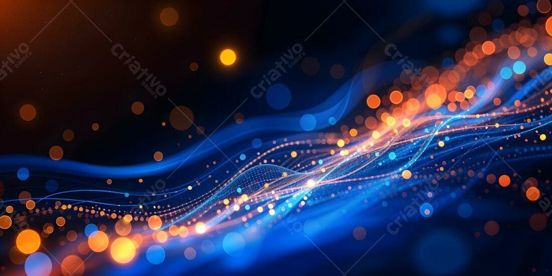 Ondas de Luz Azul e Laranja