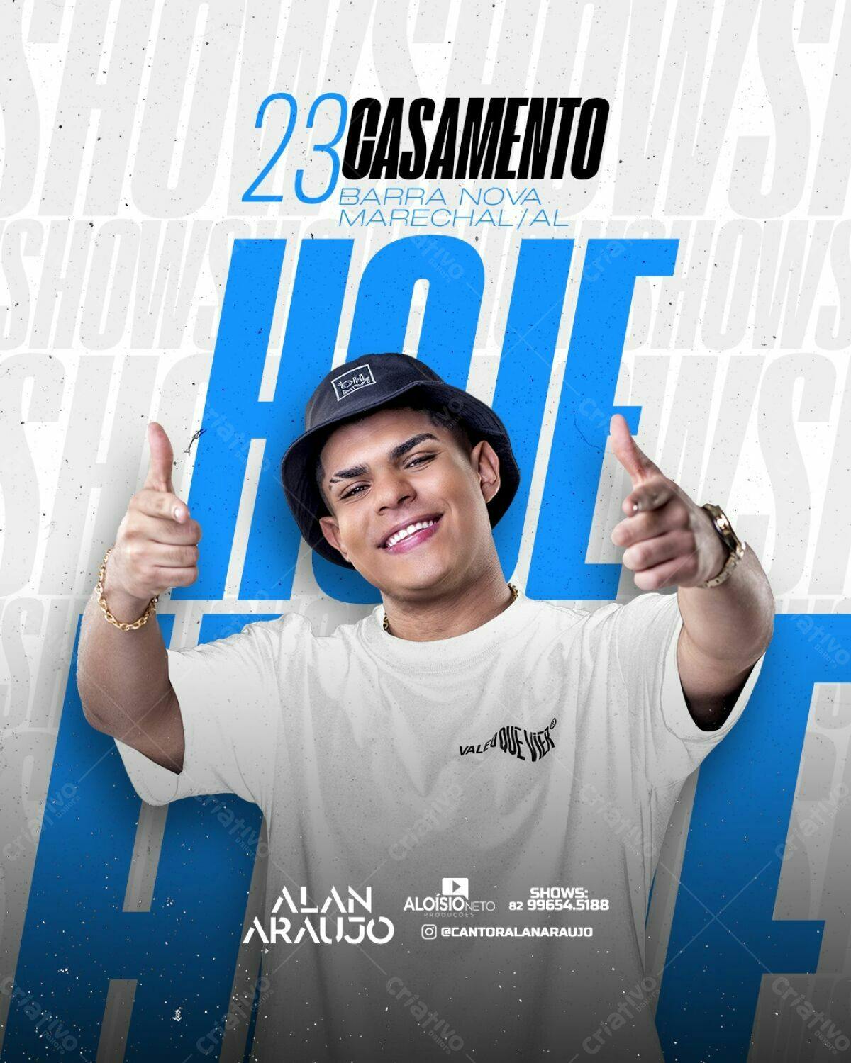 Flyer para Casamento Alan Araujo PSD Editável