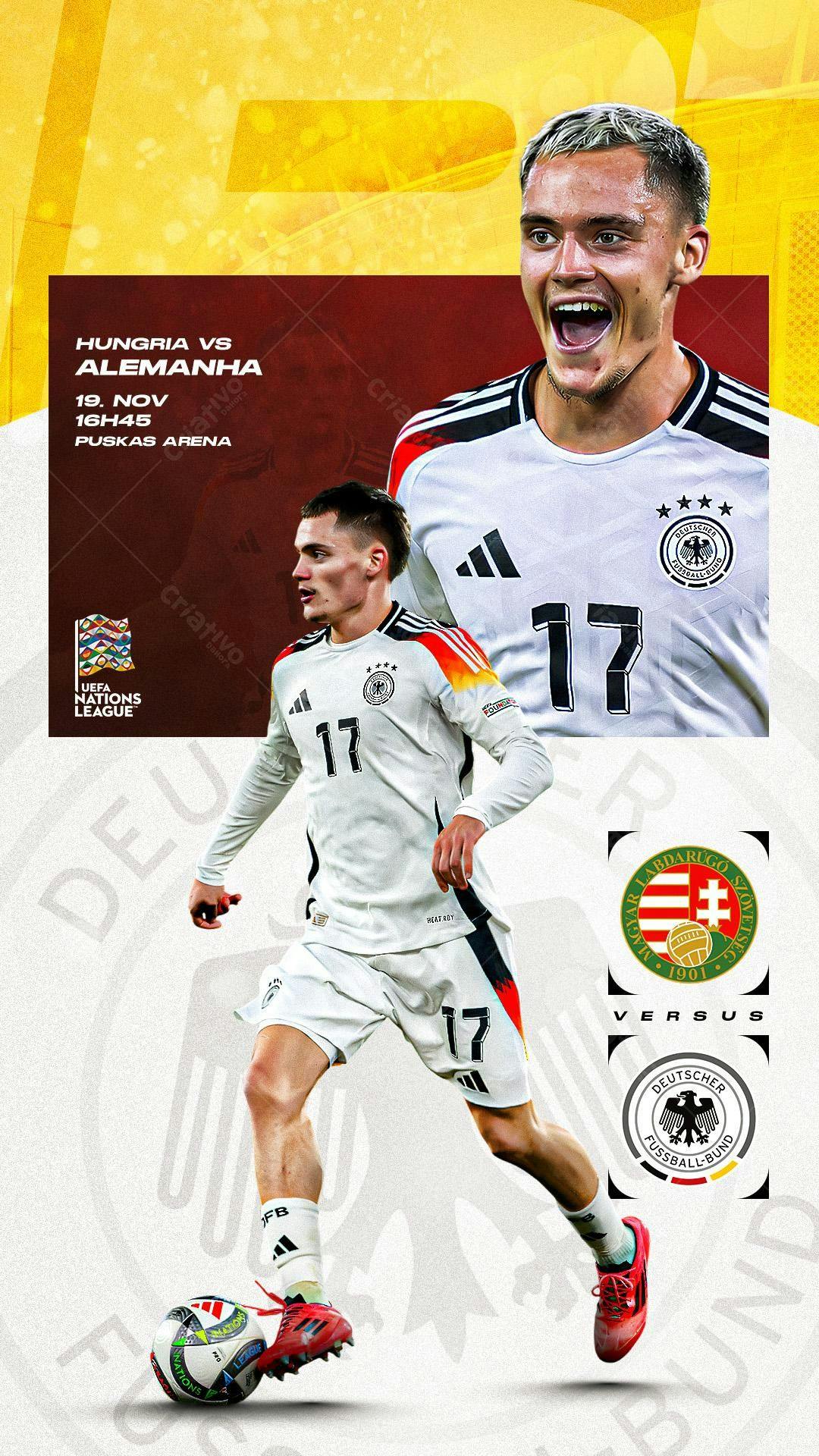 Flyer UEFA Nations League PSD Editável