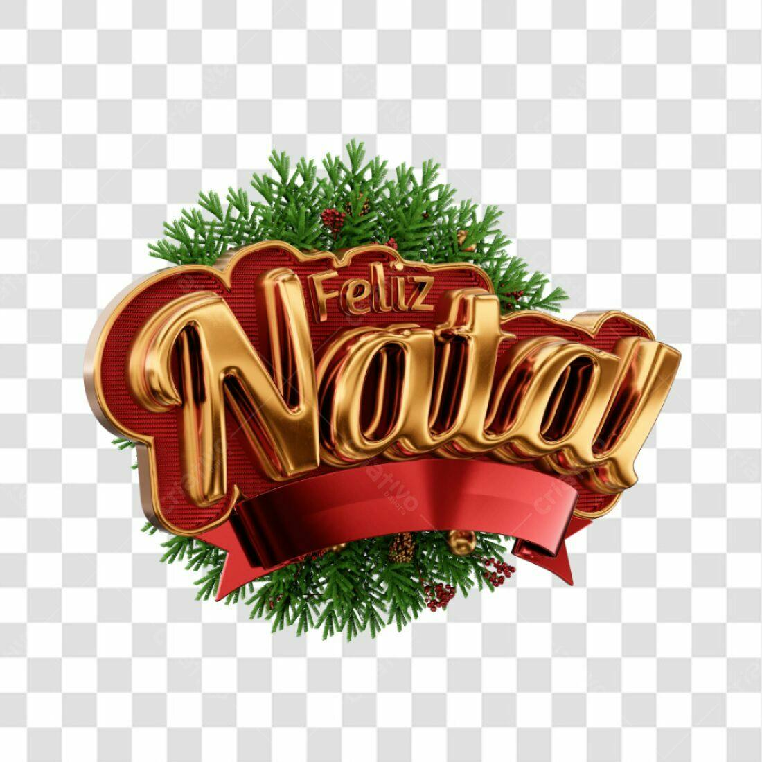 Icone Feliz Natal PNG com fundo transparente