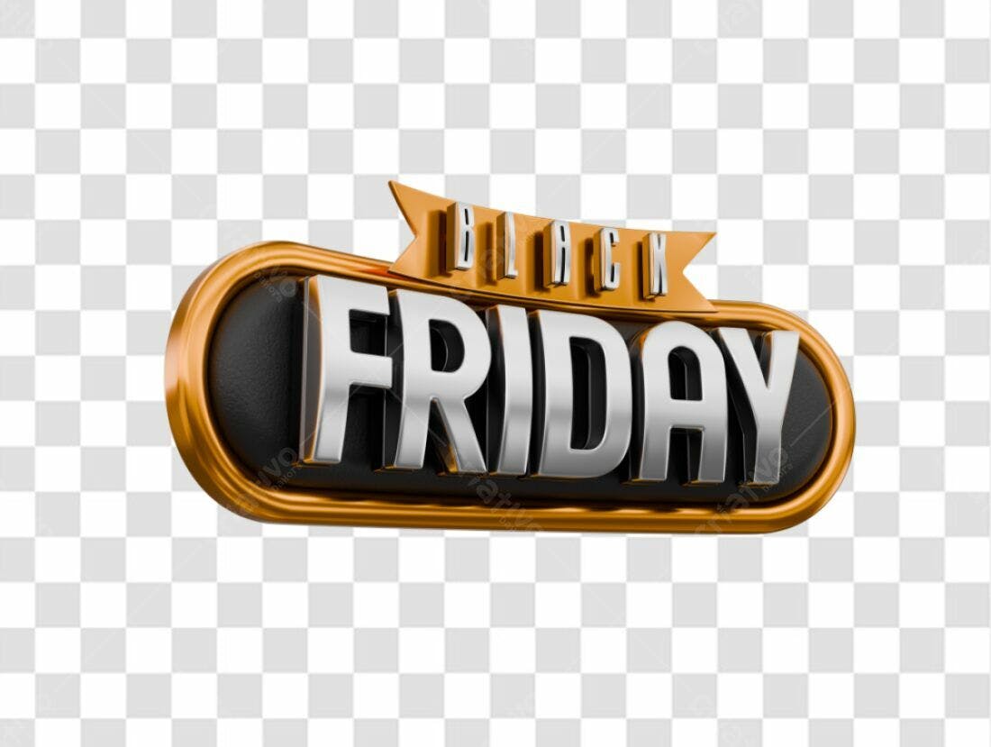 Banner Black Friday PNG com fundo transparente