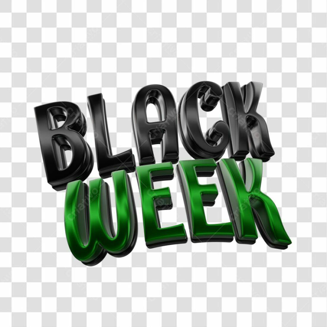 Banner Black Week PNG com fundo transparente