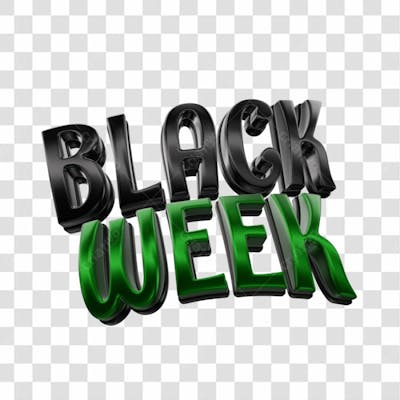Selo 3D Black Week
