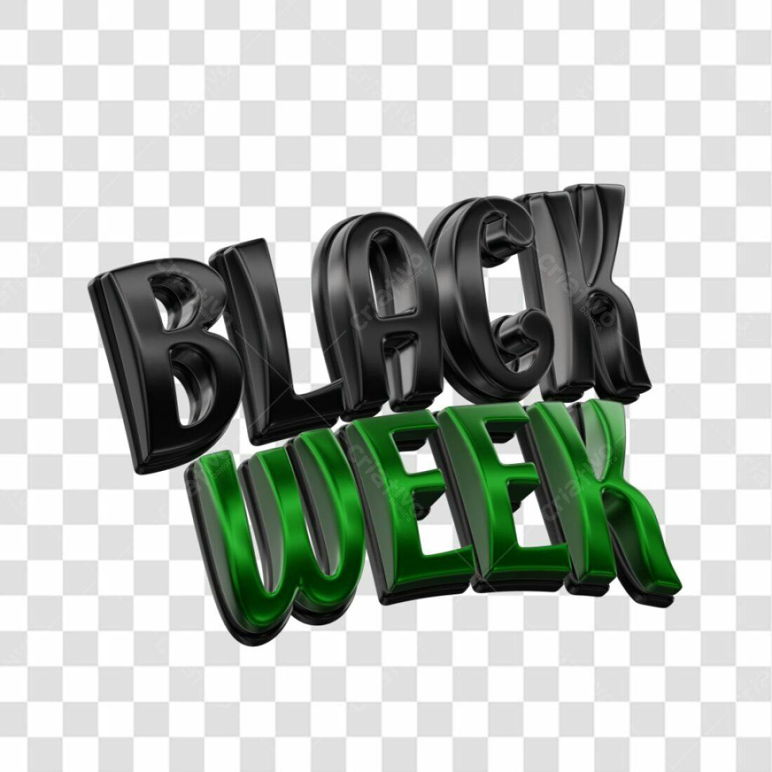 Banner Black Week PNG com fundo transparente