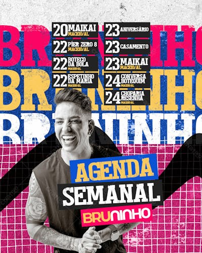Agenda Semanal Novembro - Bruninho