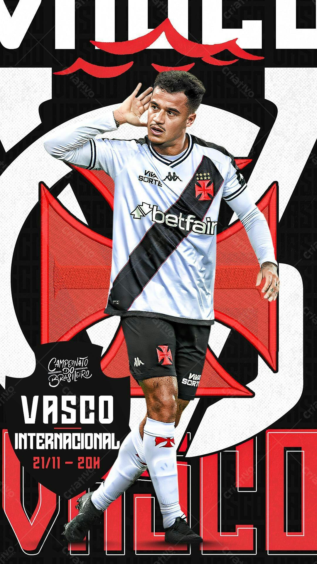 Flyer Vasco x Internacional PSD Editável
