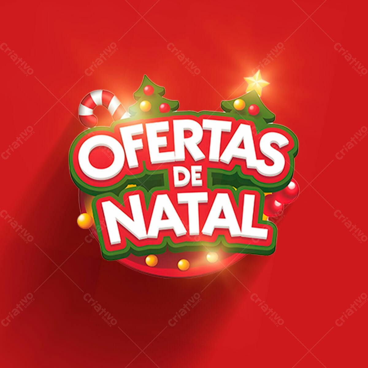 Banner Ofertas de Natal PSD Editável
