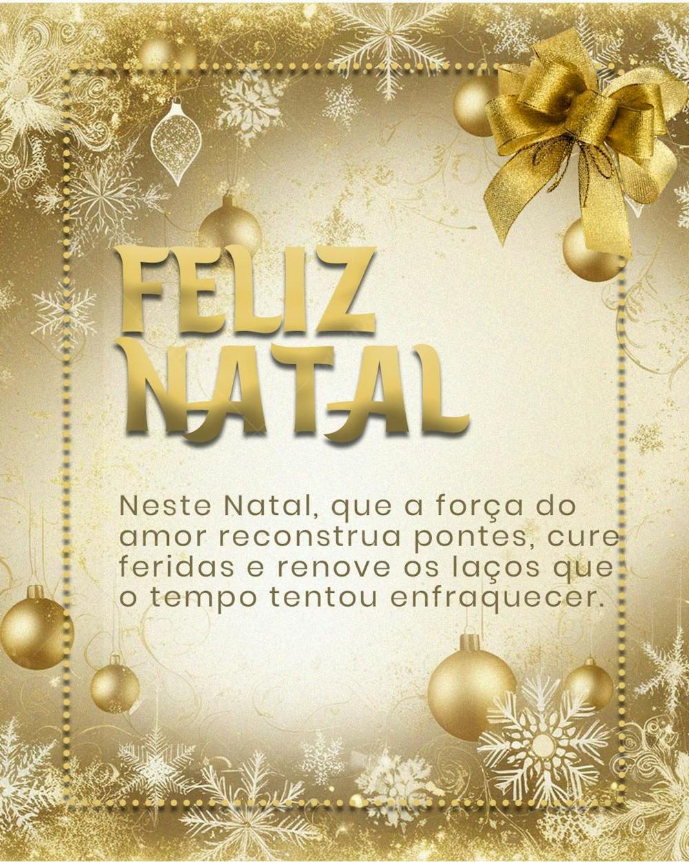 Template De Natal Dourado