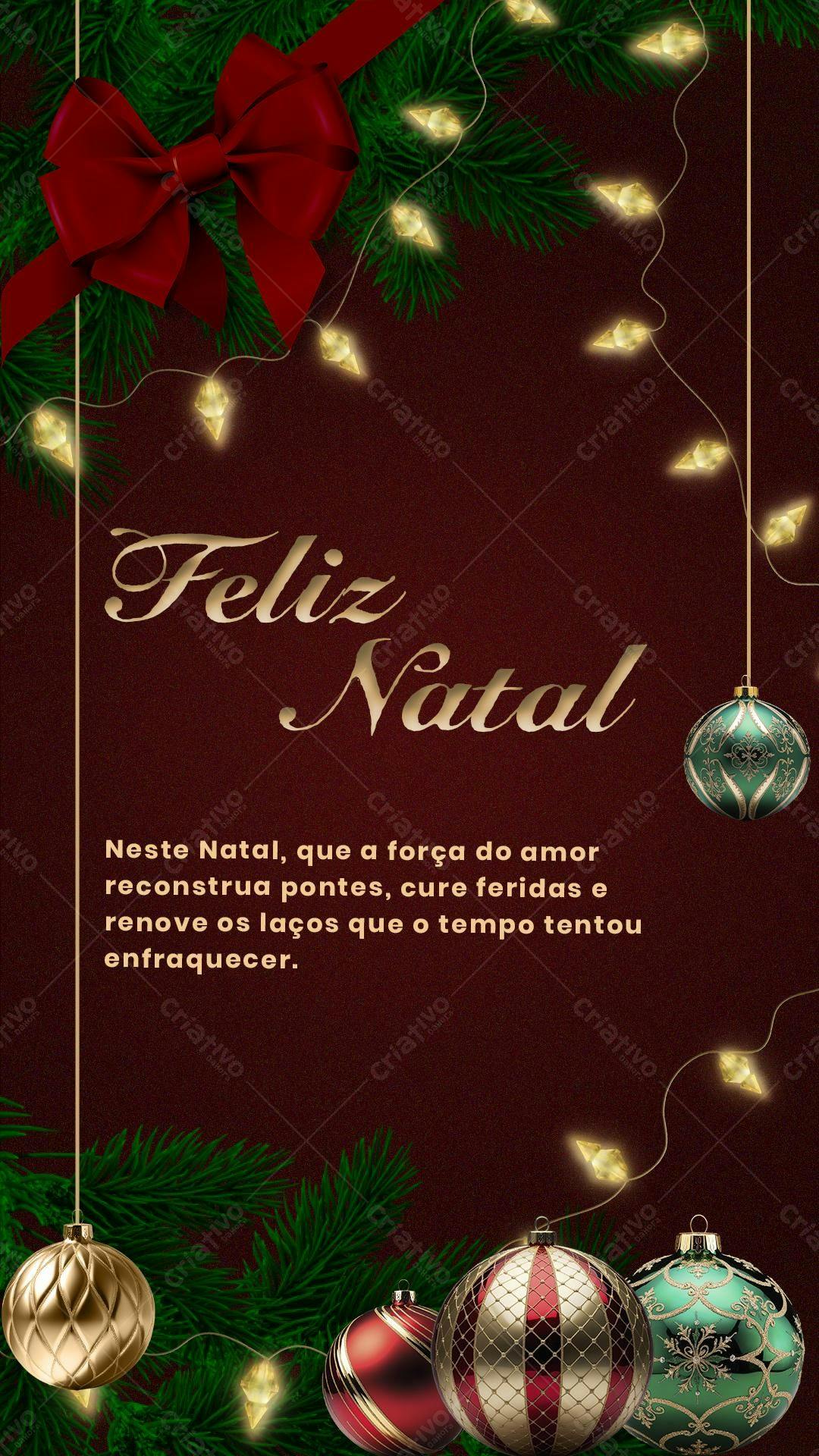 Convite de Natal PSD Editável
