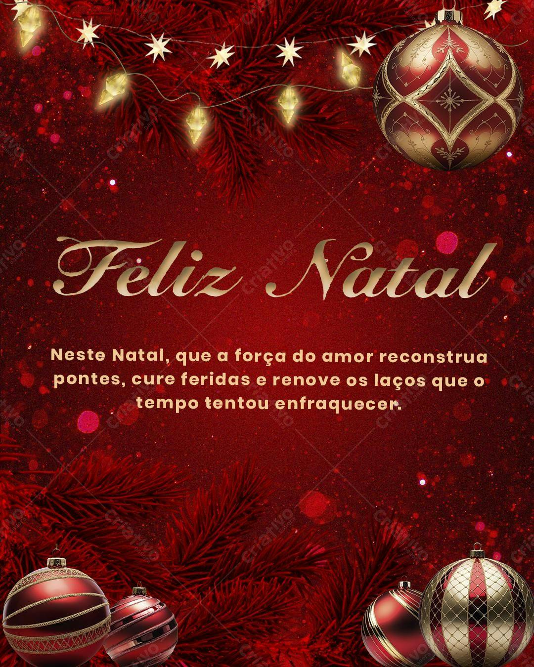 Convite de Natal PSD Editável