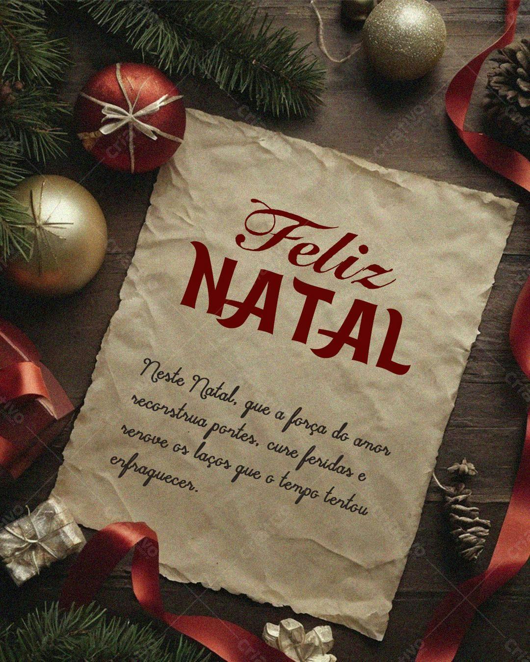 Postagem Natalina PSD Editável