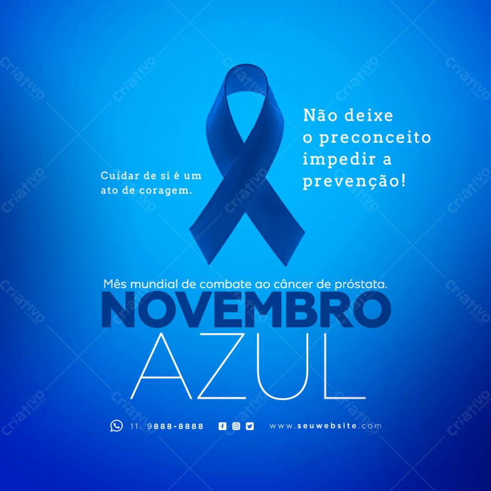 Novembro Azul Prevenção Ao Cancer De Próstata 3