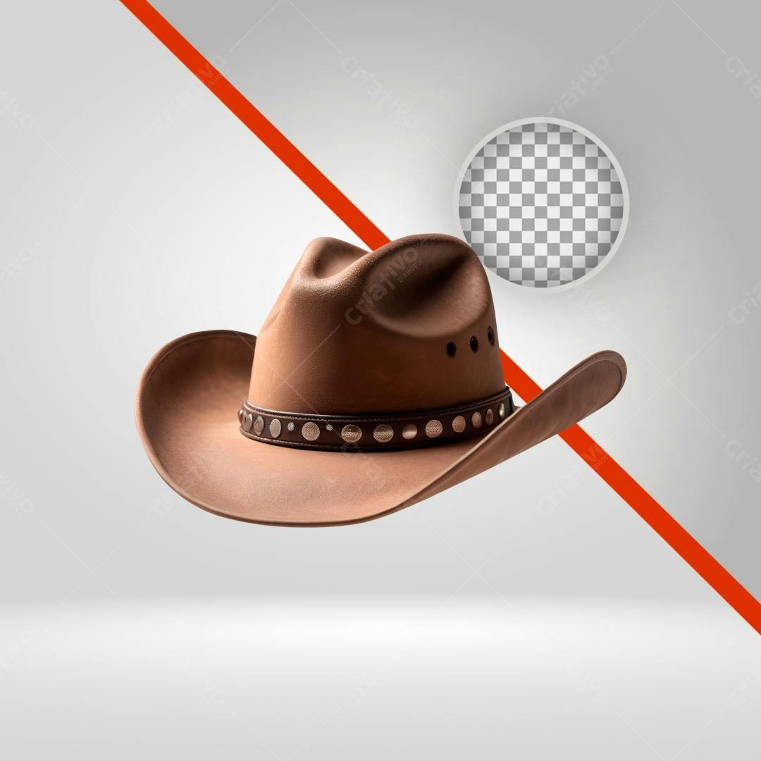 Icone de Chapeu Cowboy Marrom PNG com fundo transparente