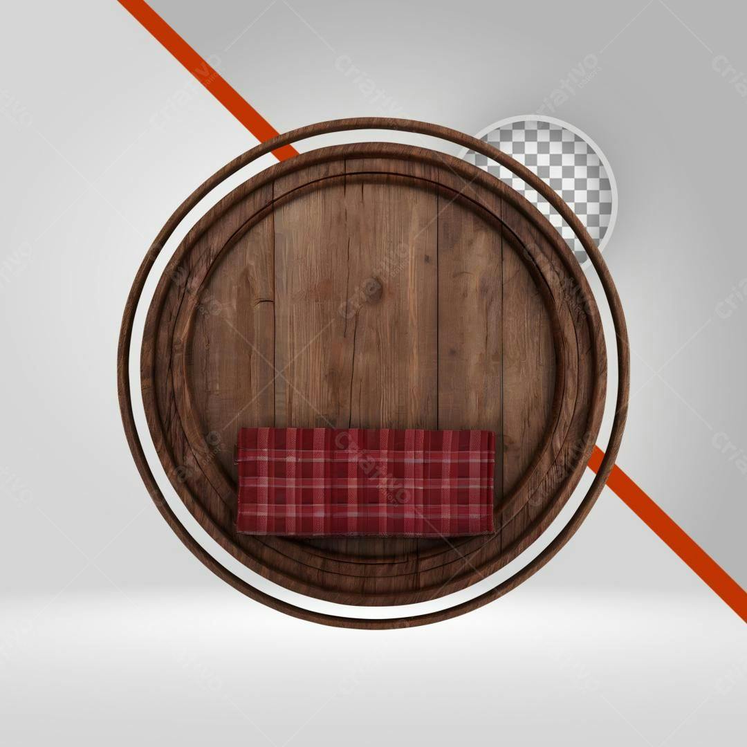 Moldura de Madeira PNG com fundo transparente
