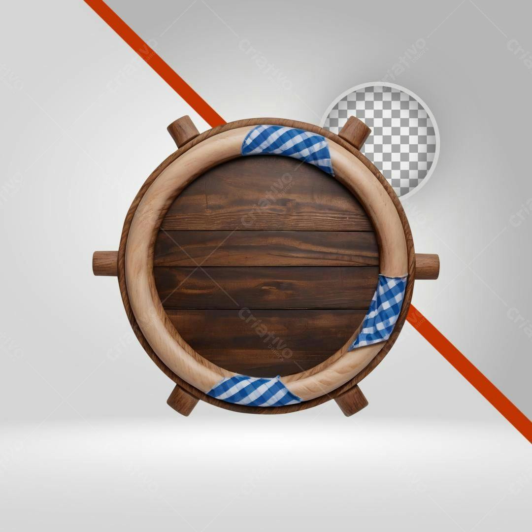 Moldura de madeira PNG com fundo transparente