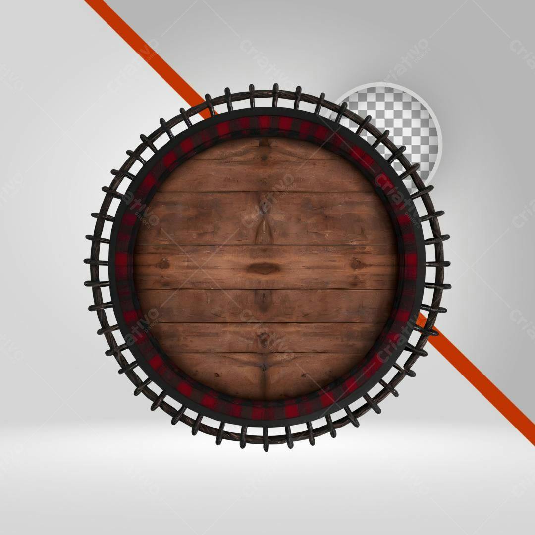 Selo Madeira e Xadrez PNG com fundo transparente