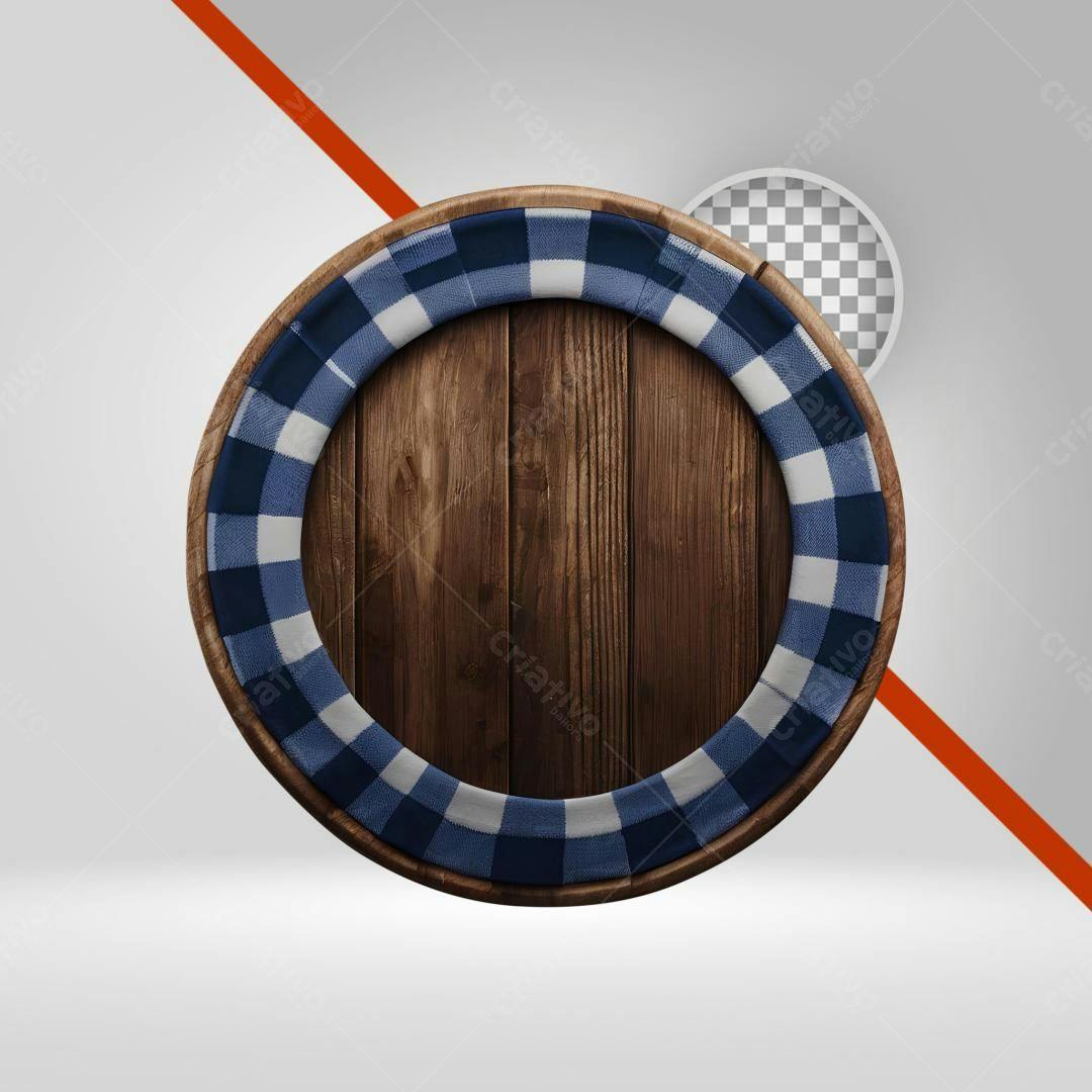 Moldura de madeira PNG com fundo transparente