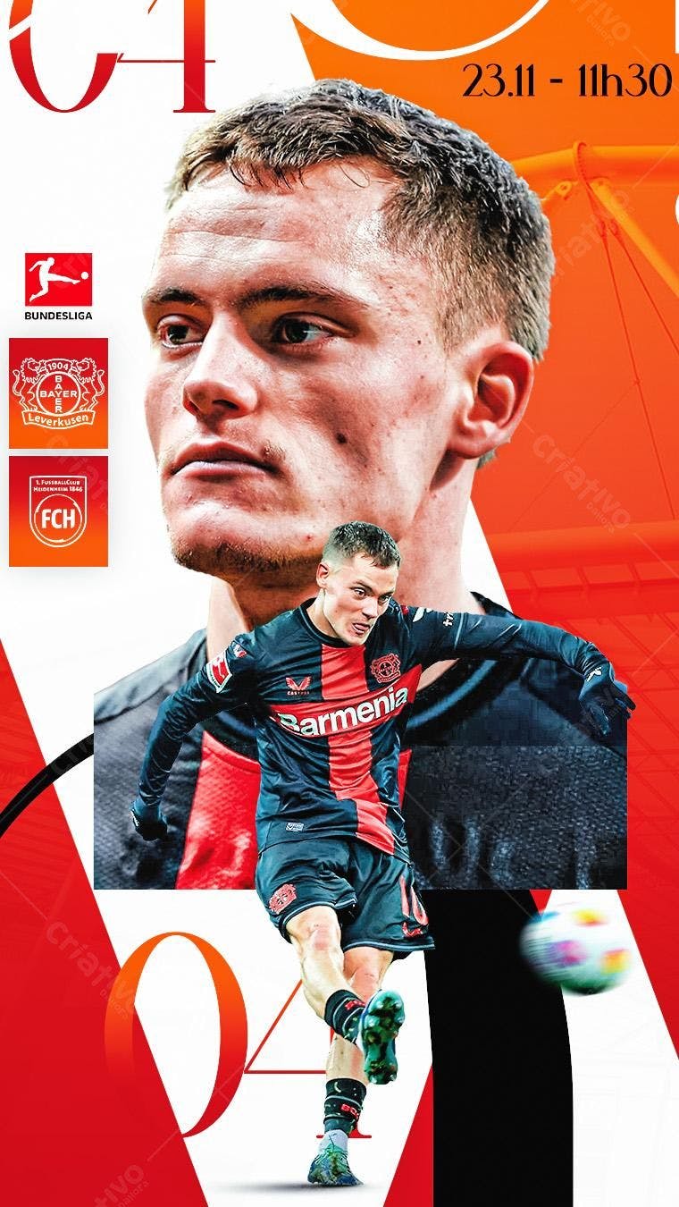 Flyer para Jogo de Futebol PSD Editável
