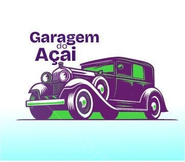 Logotipo vetorial Garagem do Açaí - Carro vintage