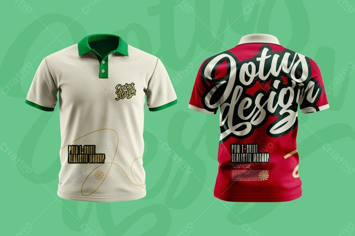 Mockup Camiseta Polo PSD Editável