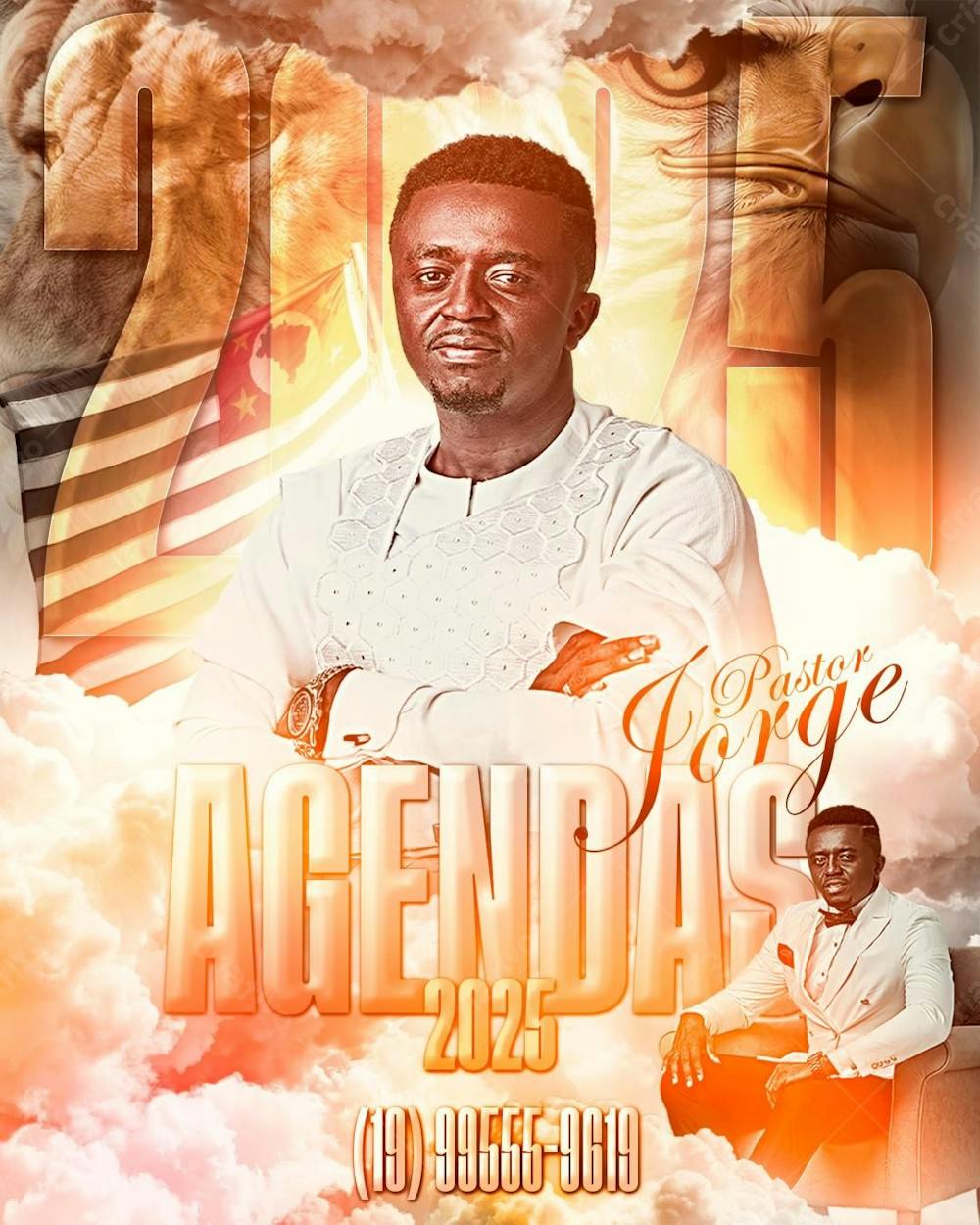 Flyer Gospel Agendas Abertas Pastor Jorge 