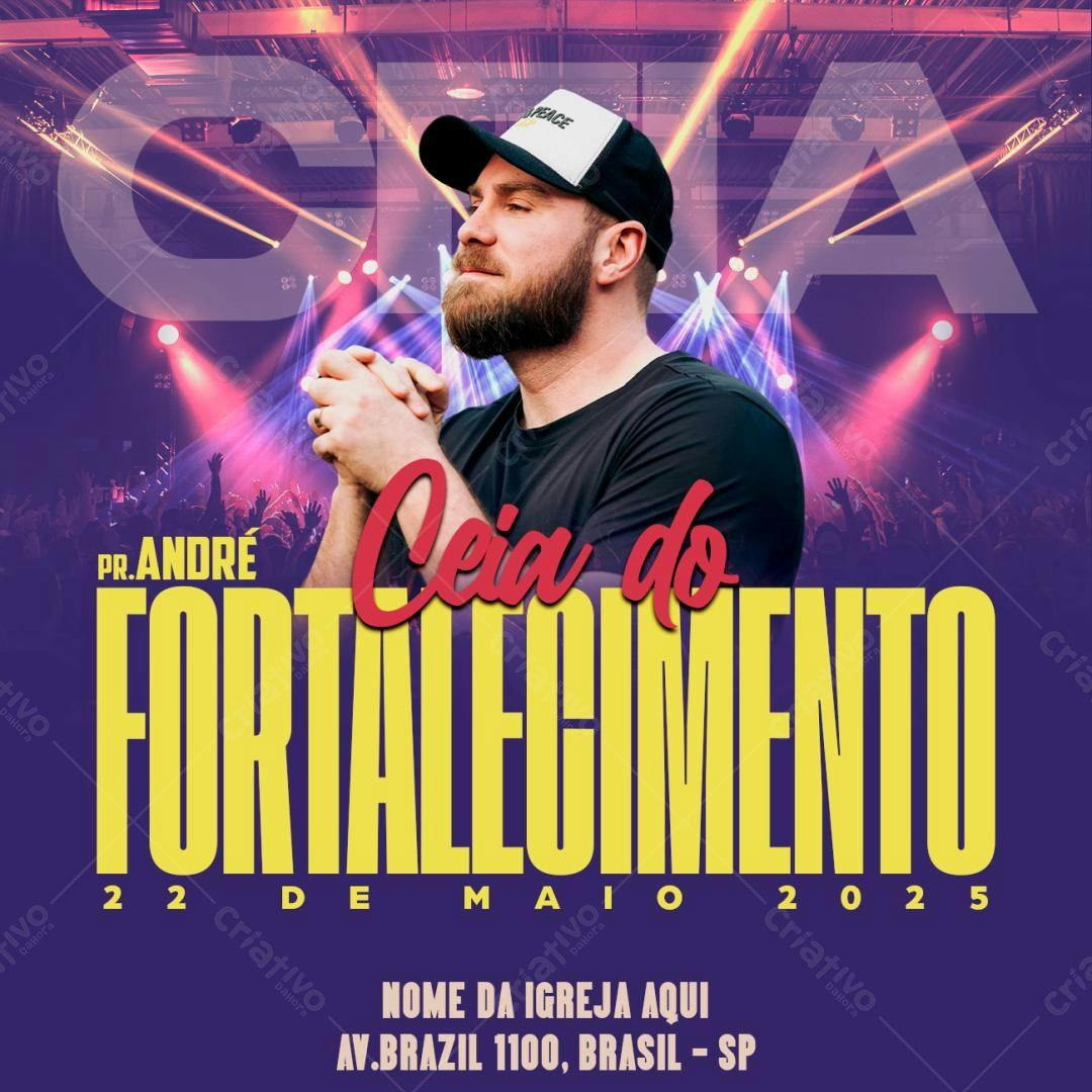 Flyer para Ceia do Fortalecimento PSD Editável